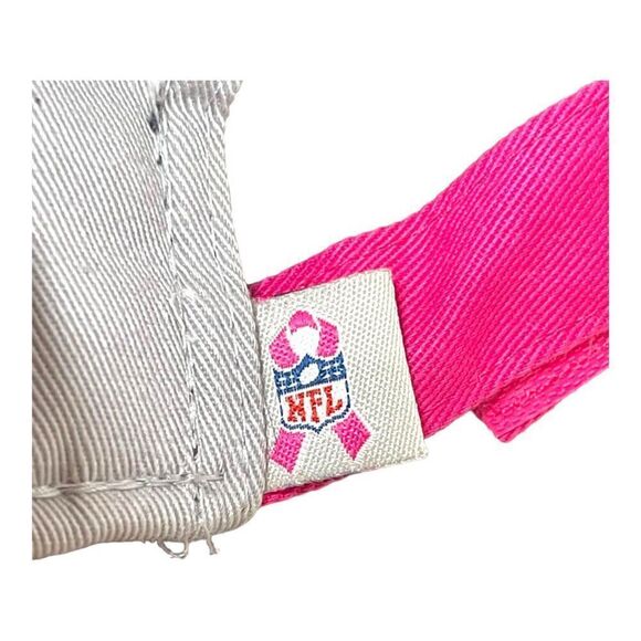 NFL New Era Women's 9FORTY Tampa Bay Buccaneers Hat Grey Pink NFL Bucs Fan Gear - Picture 10 of 10
